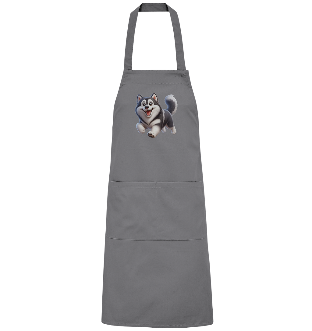 Husky Comic - personalisierbar - Organic Grillschürze