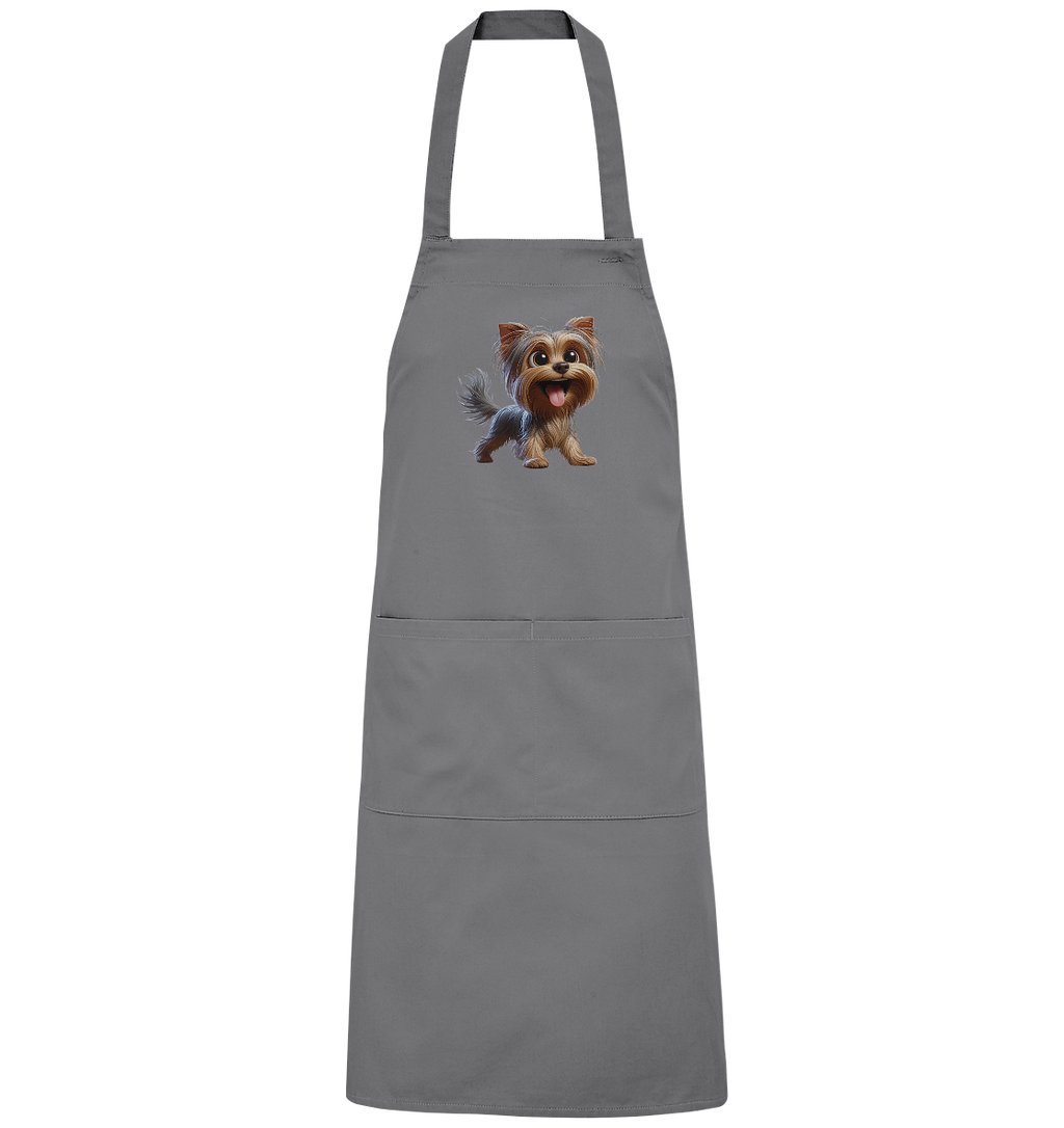 Yorkshire Terrier Cartoon - personalisierbar - Organic Grillschürze
