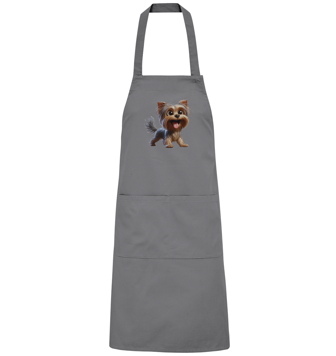 Yorkshire Terrier Cartoon - personalisierbar - Organic Grillschürze
