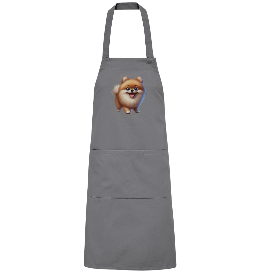 Pomeranien Cartoon - personalisierbar - Organic Grillschürze