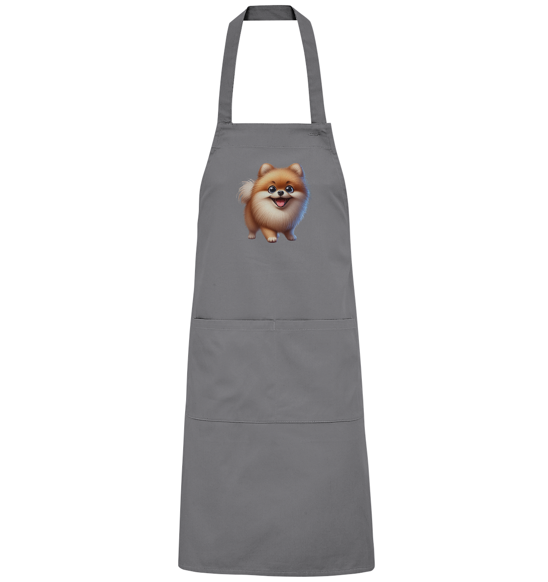 Pomeranien Cartoon - personalisierbar - Organic Grillschürze