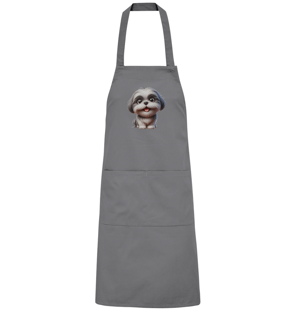 Shih Tzu Cartoon Dog - personalisierbar - Organic Grillschürze