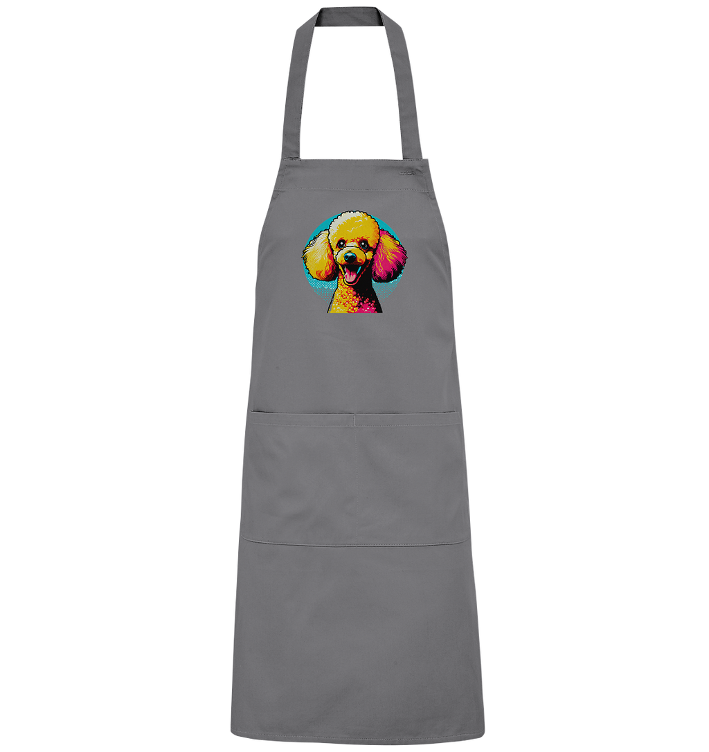 Pudel Pop Art - personalisierbar - Organic Grillschürze