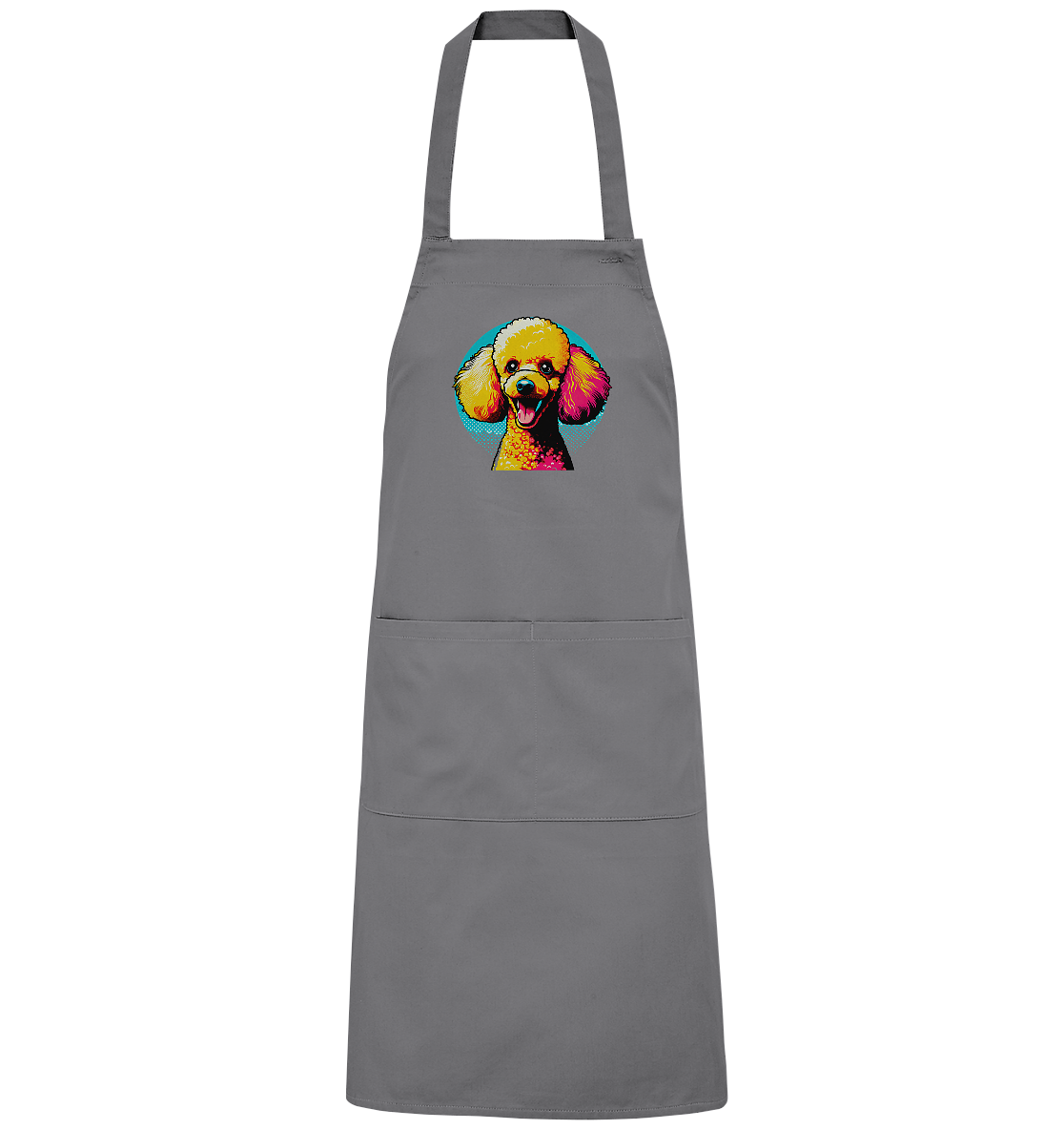 Pudel Pop Art - personalisierbar - Organic Grillschürze