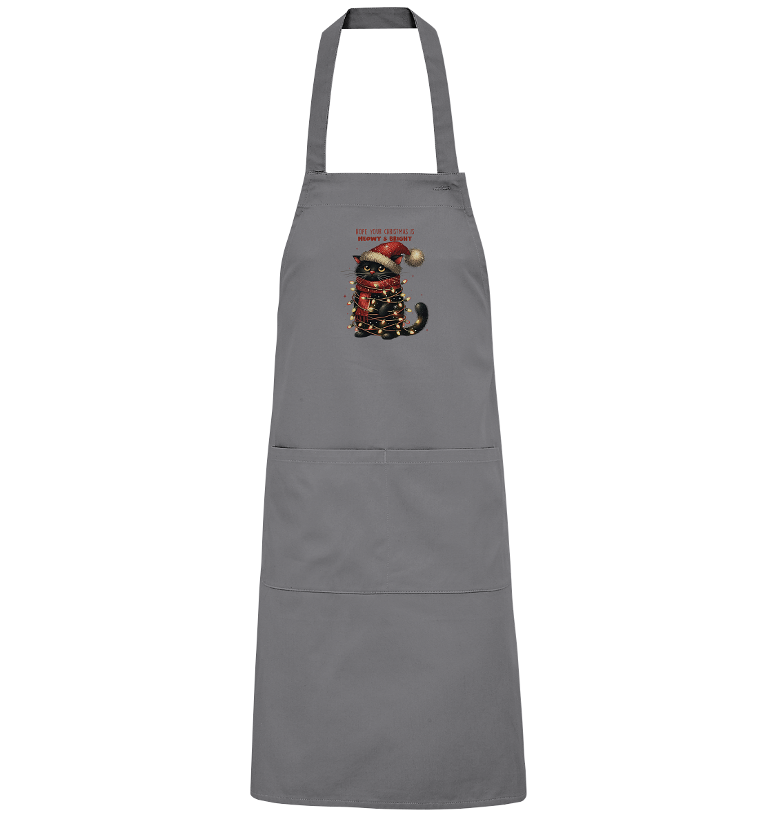 Weihnachts Katze Christmas is Moewy - Organic Grillschürze