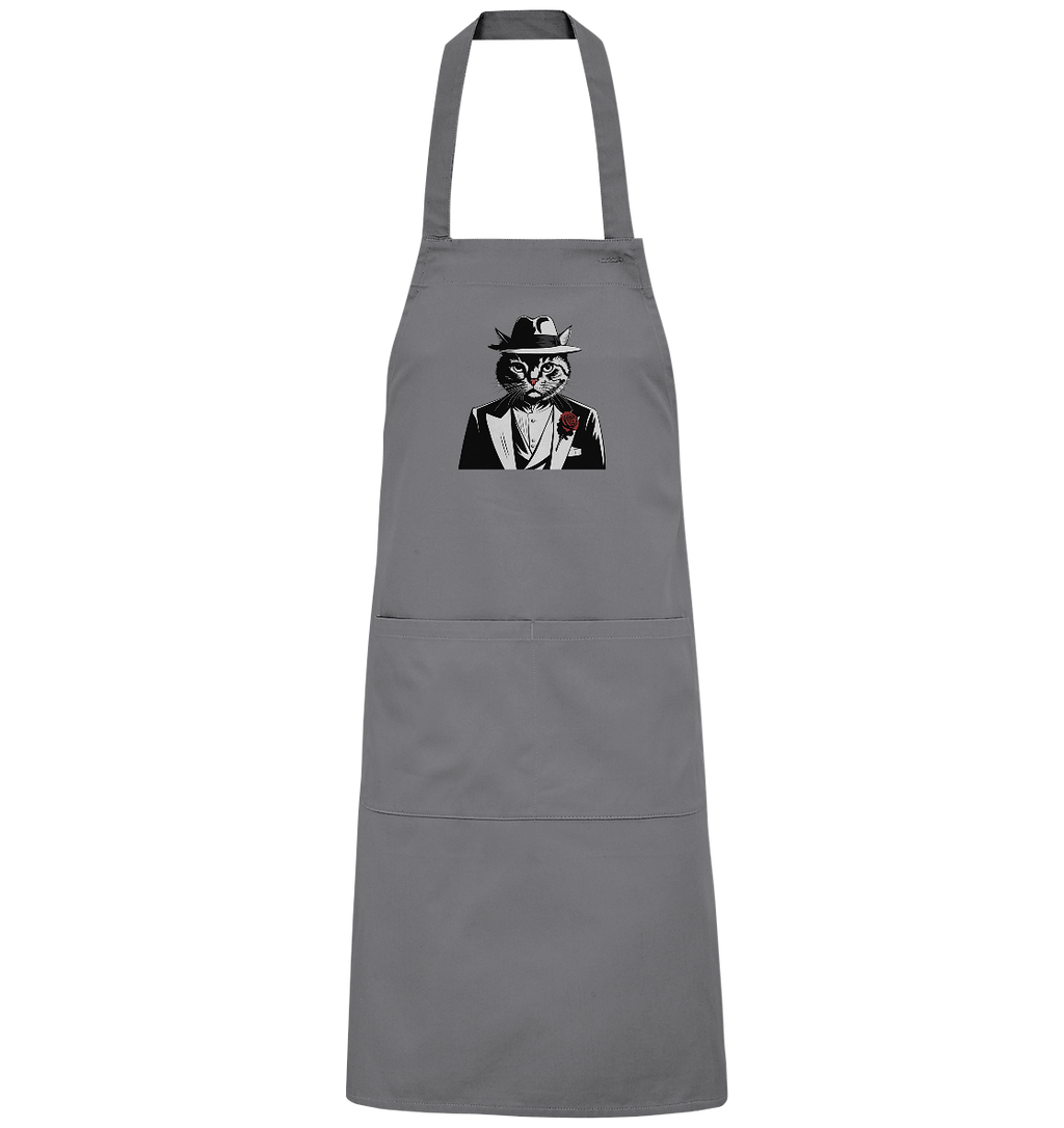 Catfather Katze Mafia - personalisierbar - Organic Grillschürze