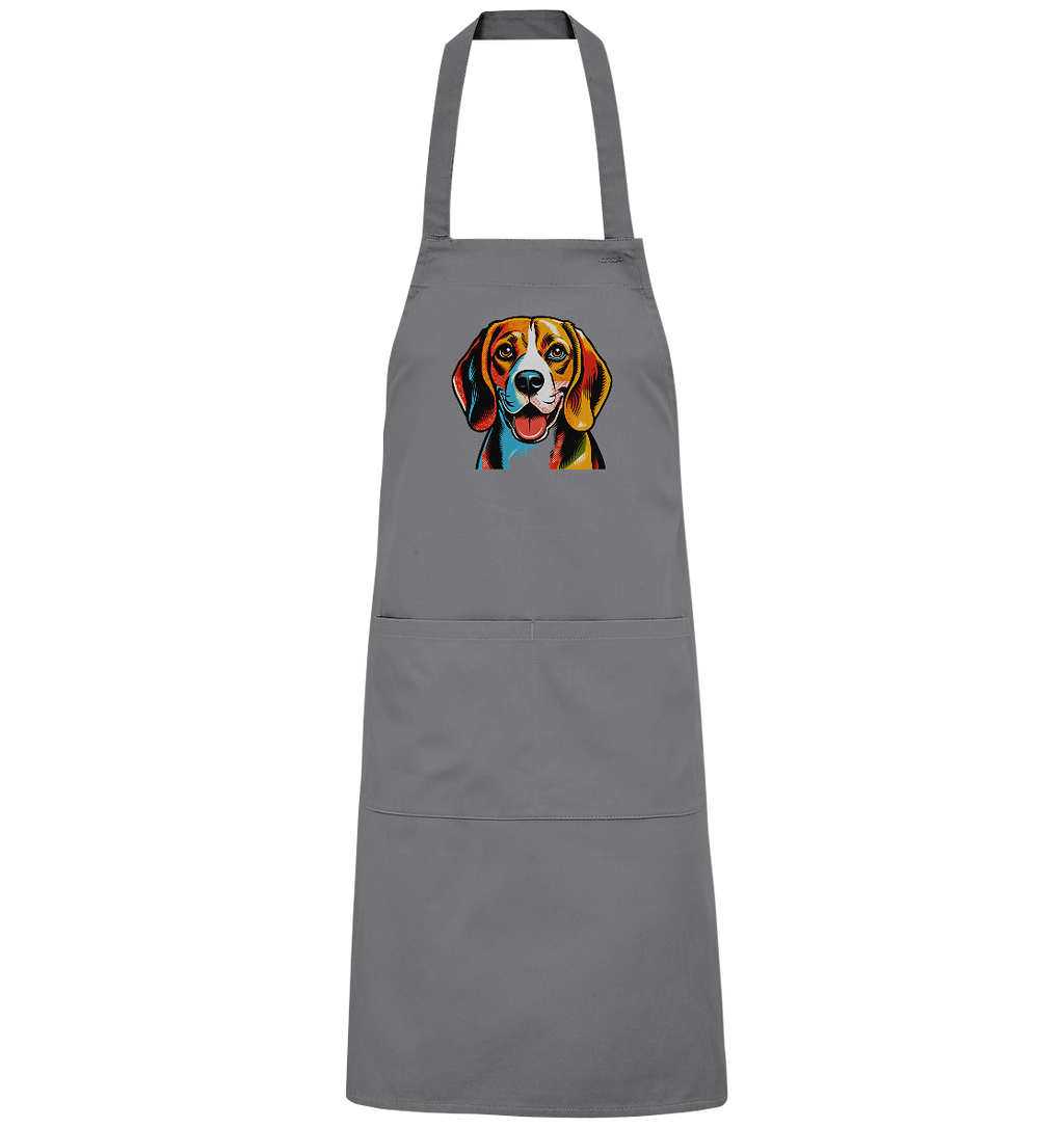 Beagle Pop Art - Personalisierbar - Organic Grillschürze