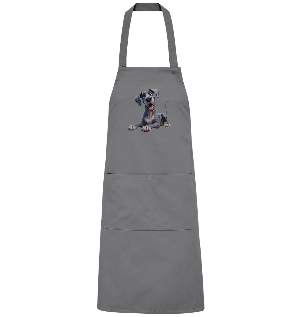 Dänische Dogge - personalisierbar - Organic Grillschürze
