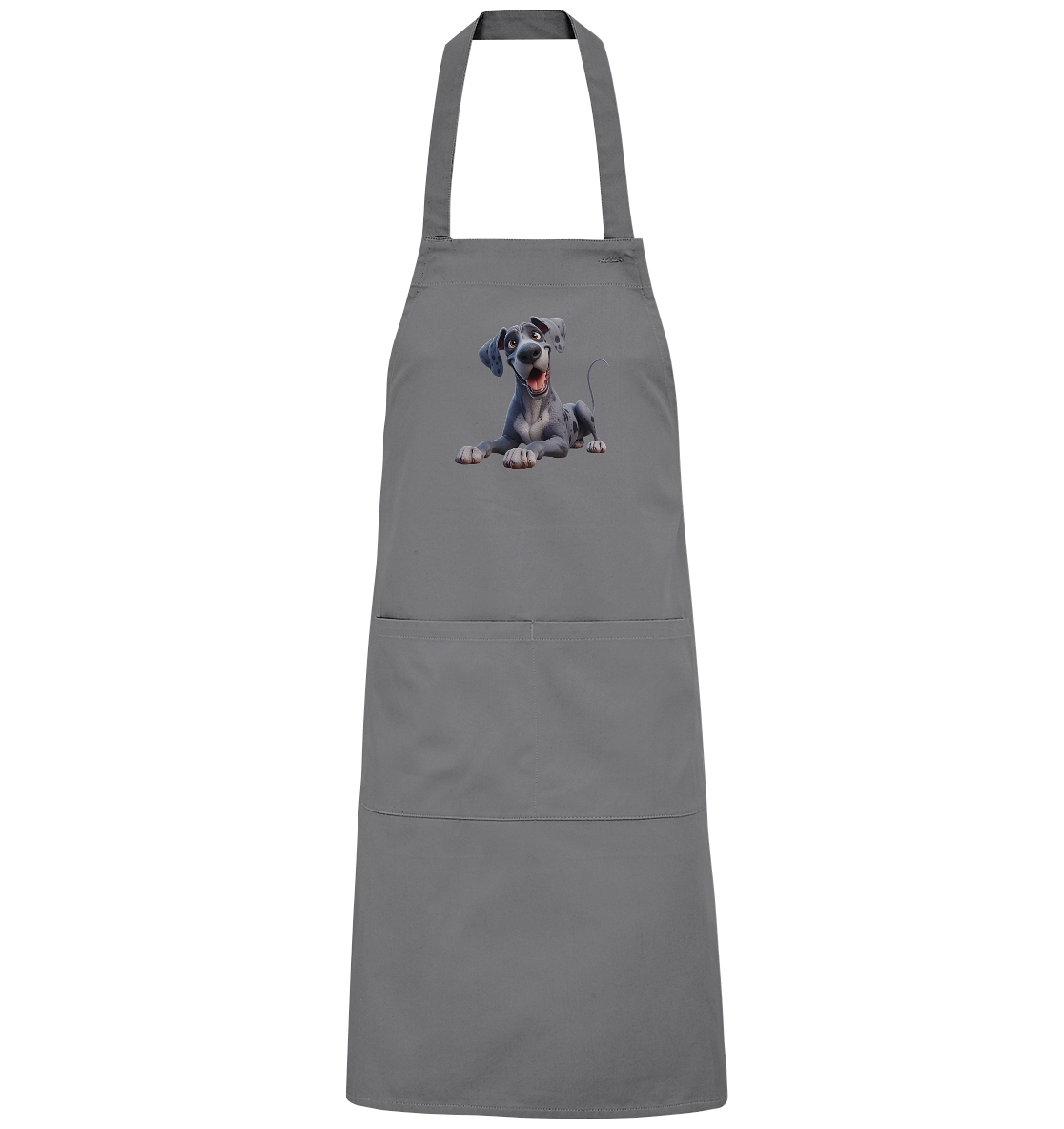 Dänische Dogge - personalisierbar - Organic Grillschürze