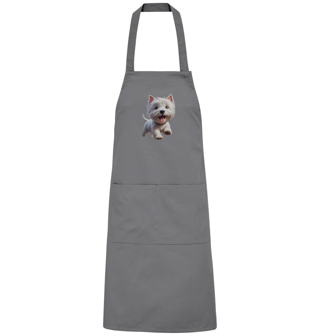 West Highland Terrier Catoon - personalisierbar - Organic Grillschürze