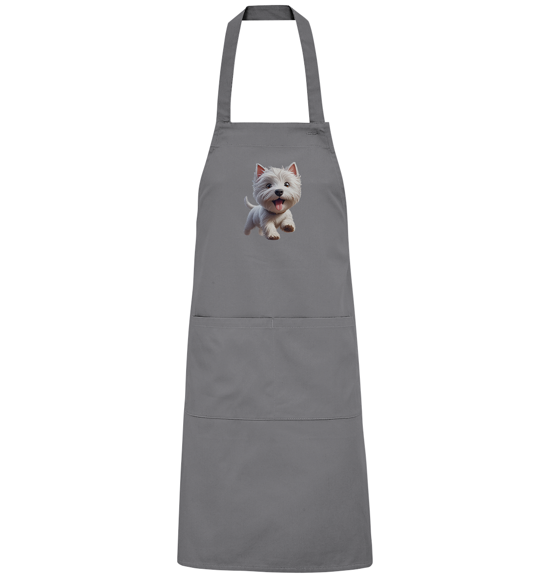 West Highland Terrier Catoon - personalisierbar - Organic Grillschürze