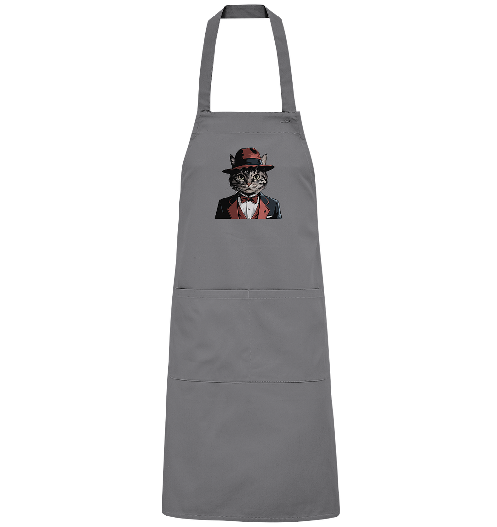 Godfather Catmother Katze Mafia - personalisierbar  - Organic Grillschürze