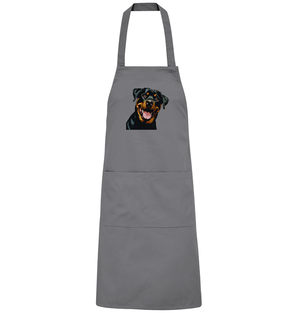 Rottweiler  Comic - personalisierbar - Organic Grillschürze