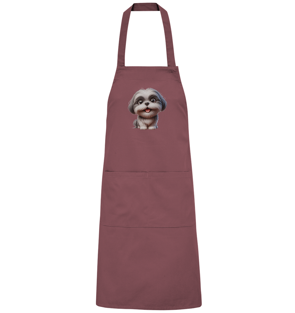 Shih Tzu Cartoon Dog - personalisierbar - Organic Grillschürze