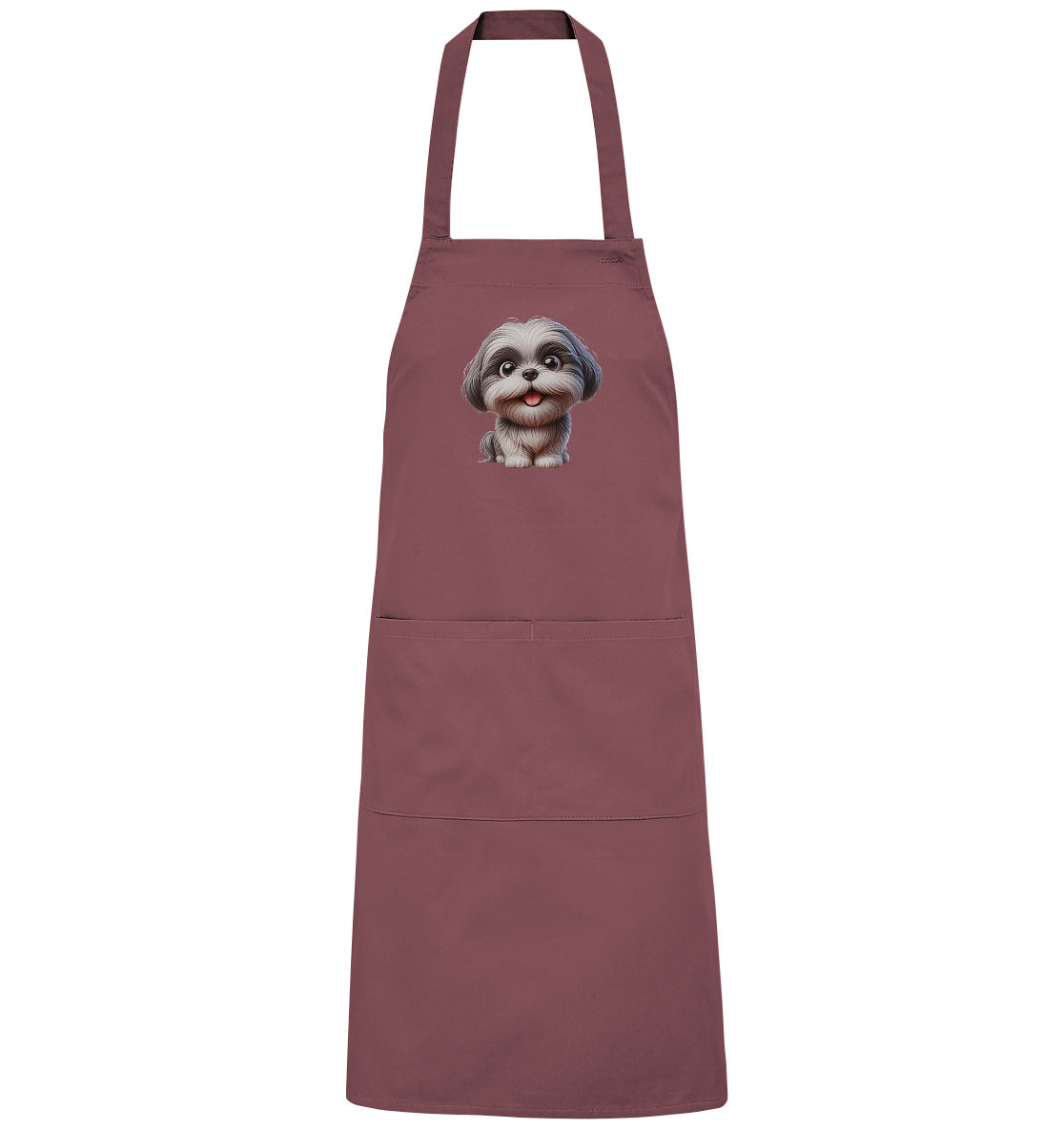 Shih Tzu Cartoon Dog - personalisierbar - Organic Grillschürze