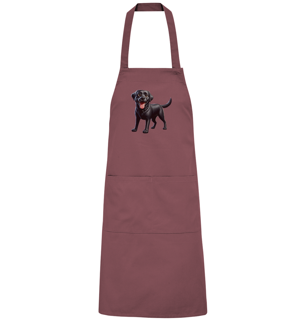 Cartoon Labrador Retreiver - personalisierbar - Organic Grillschürze