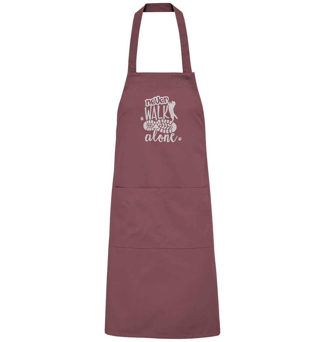 Hundefreunde You never walk alone - personalisierbar - Organic Grillschürze