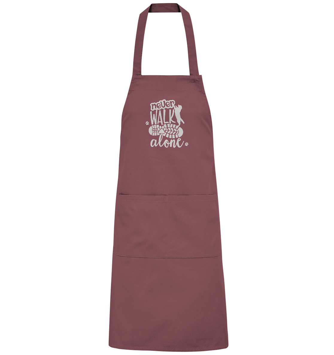 Hundefreunde You never walk alone - personalisierbar - Organic Grillschürze