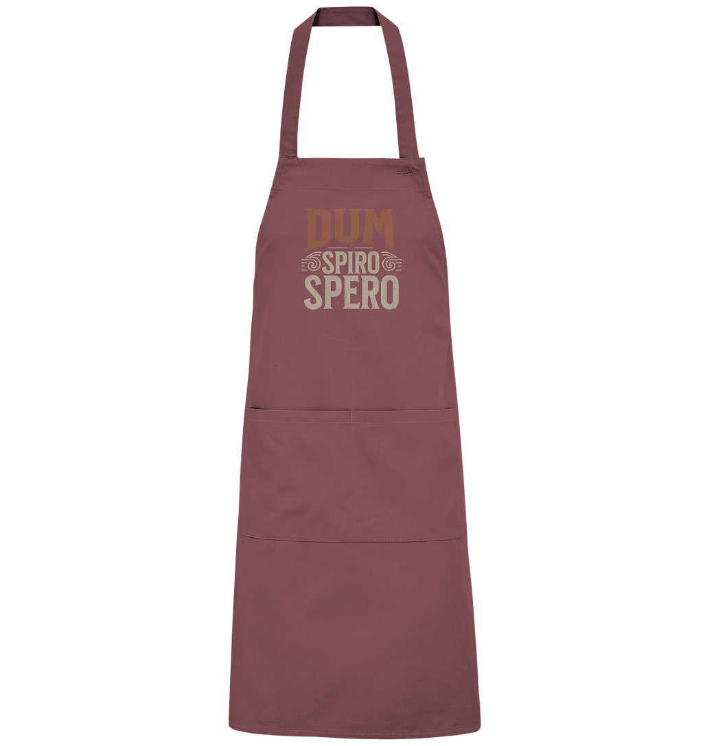 Dum Spiro Spero - Solange ich atme, hoffe ich - Organic Grillschürze