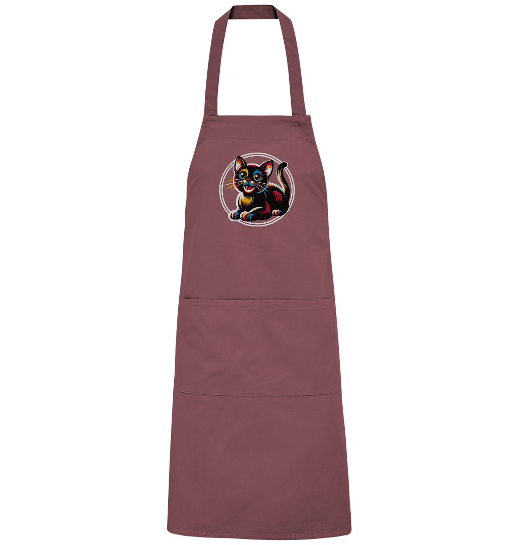 Kätzchen Pop Art - personalisierbar - Organic Grillschürze