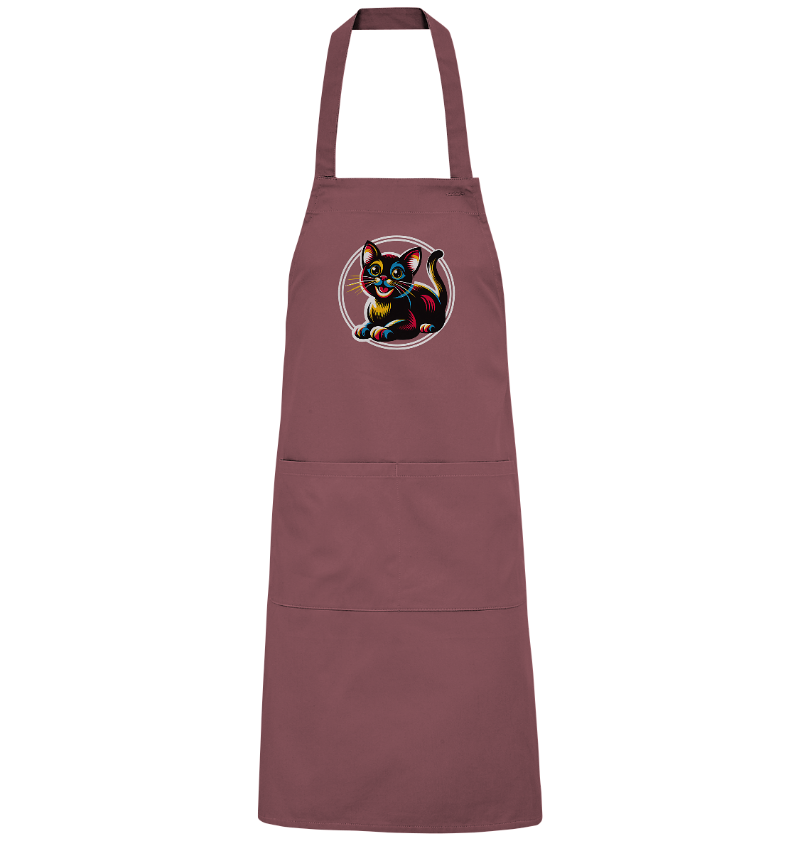 Kätzchen Pop Art - personalisierbar - Organic Grillschürze