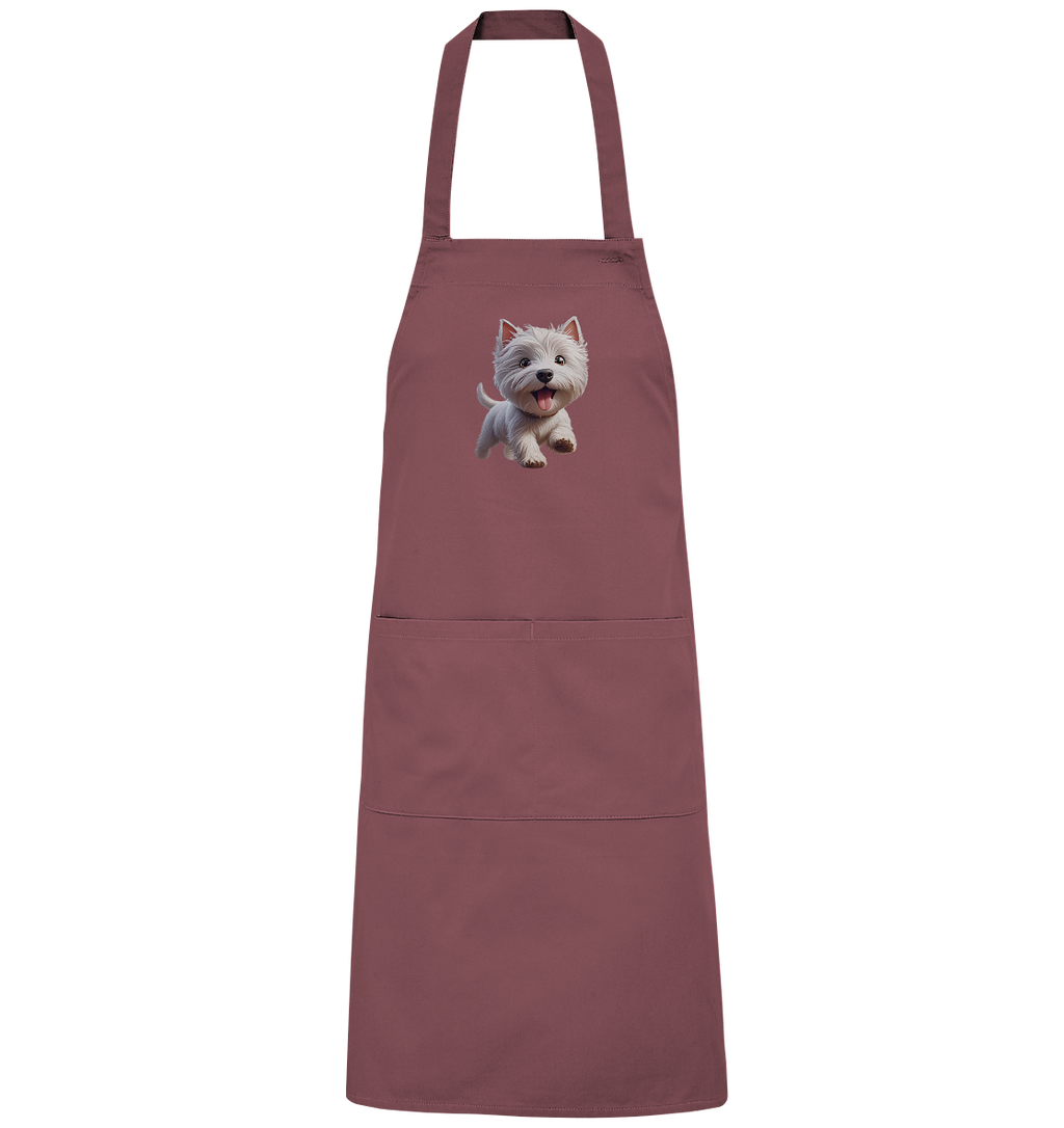 West Highland Terrier Catoon - personalisierbar - Organic Grillschürze