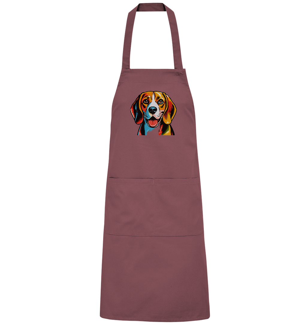 Beagle Pop Art - Personalisierbar - Organic Grillschürze