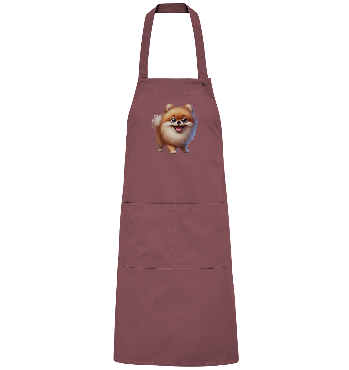 Pomeranien Cartoon - personalisierbar - Organic Grillschürze