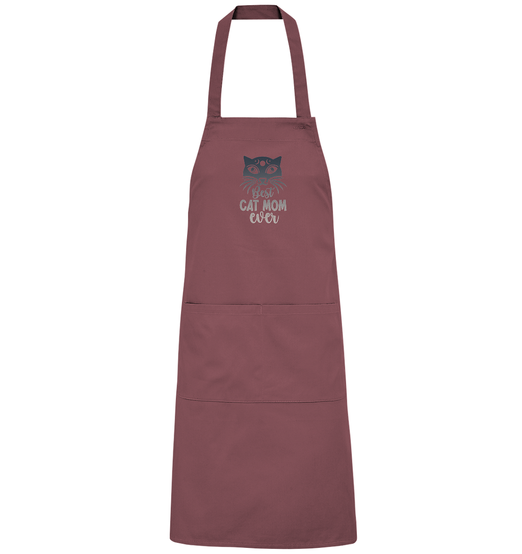 Best Cat Mum ever personalisierbar - Organic Grillschürze