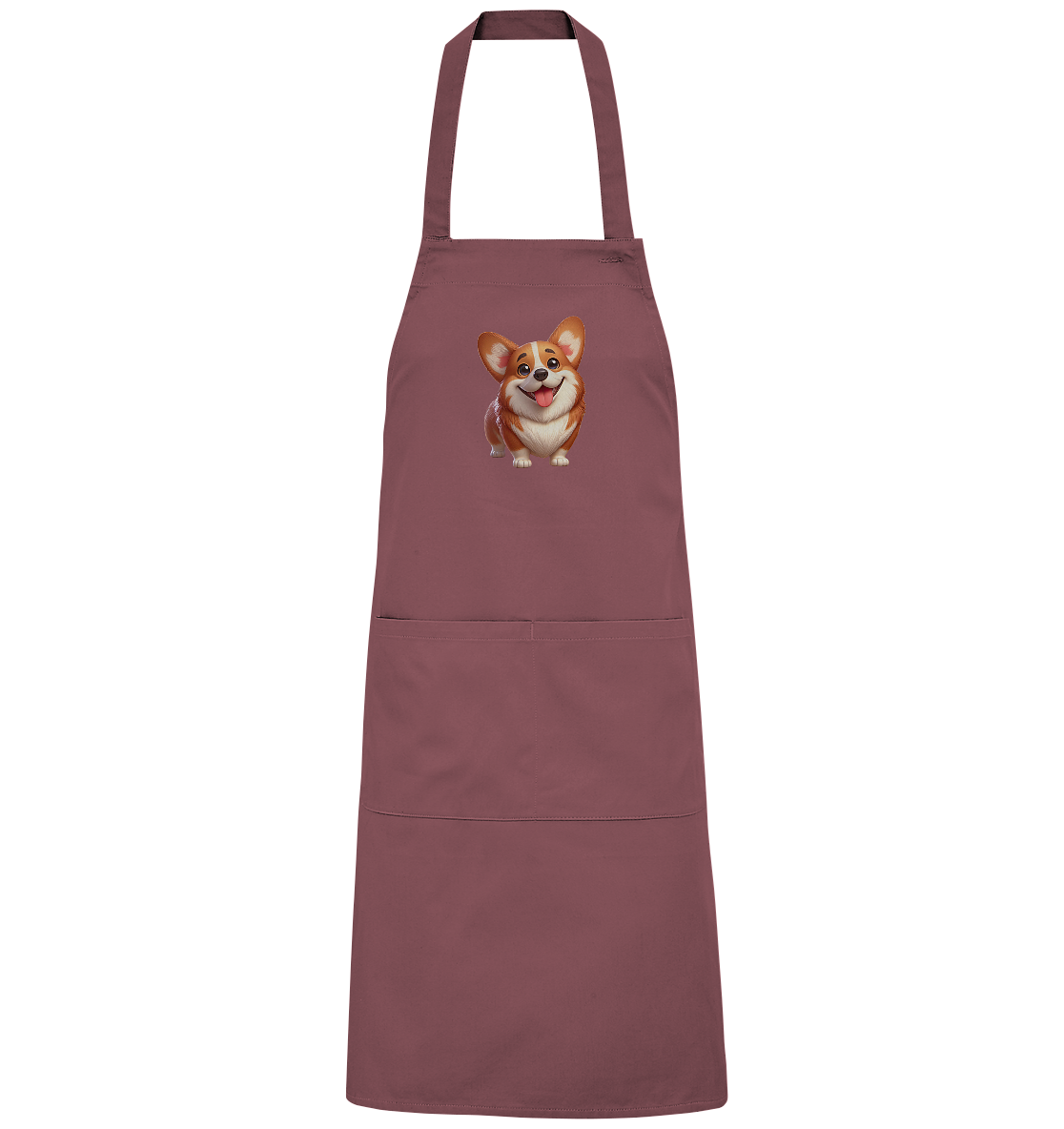 Corgi Cartoon Hund - persoinalisierbar - Organic Grillschürze