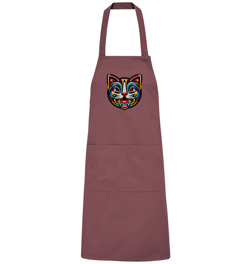 Pop Art Katze  - Organic Grillschürze
