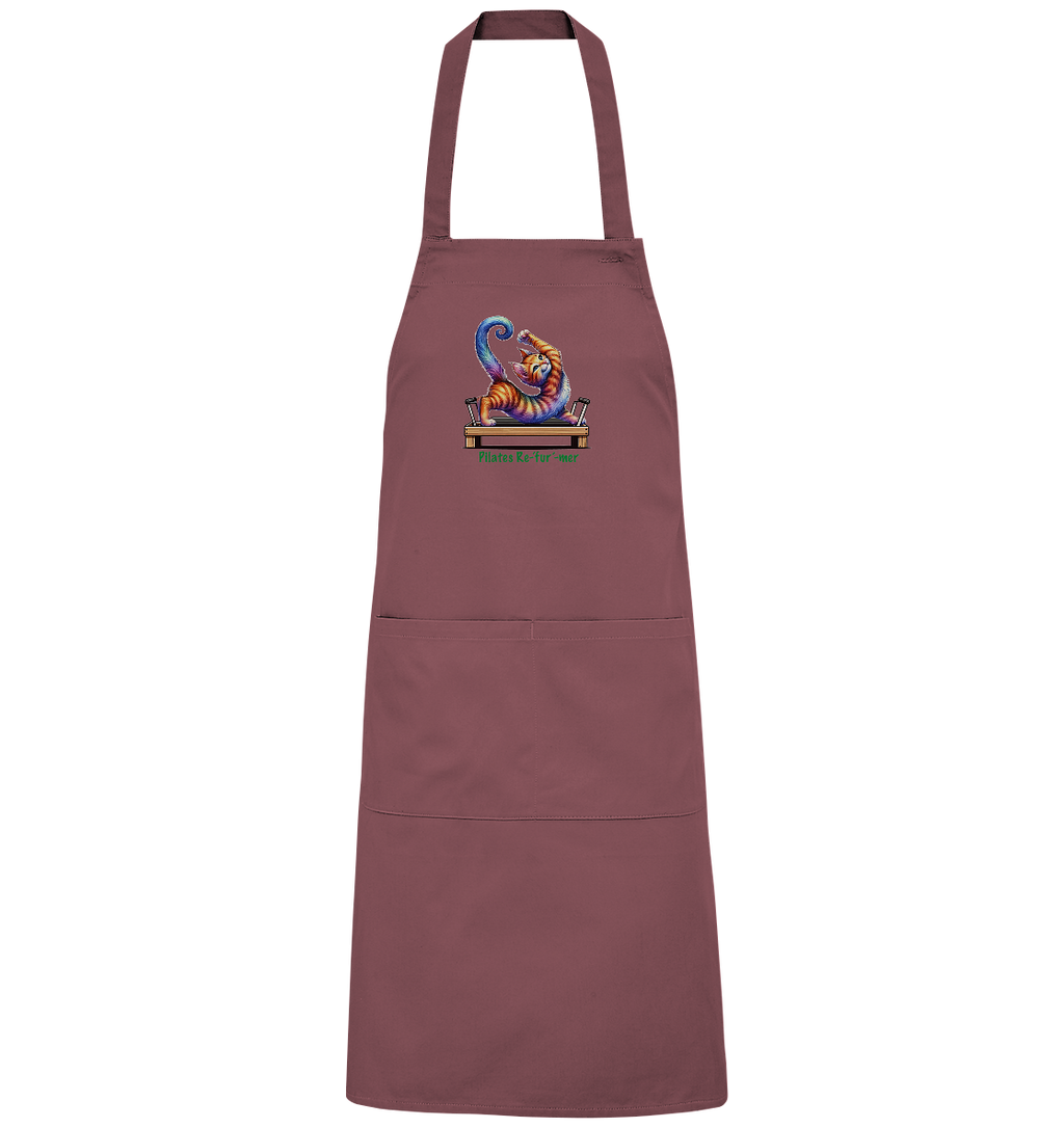 Pilates Reformer Re-fur-mer Katze lustig - Organic Grillschürze