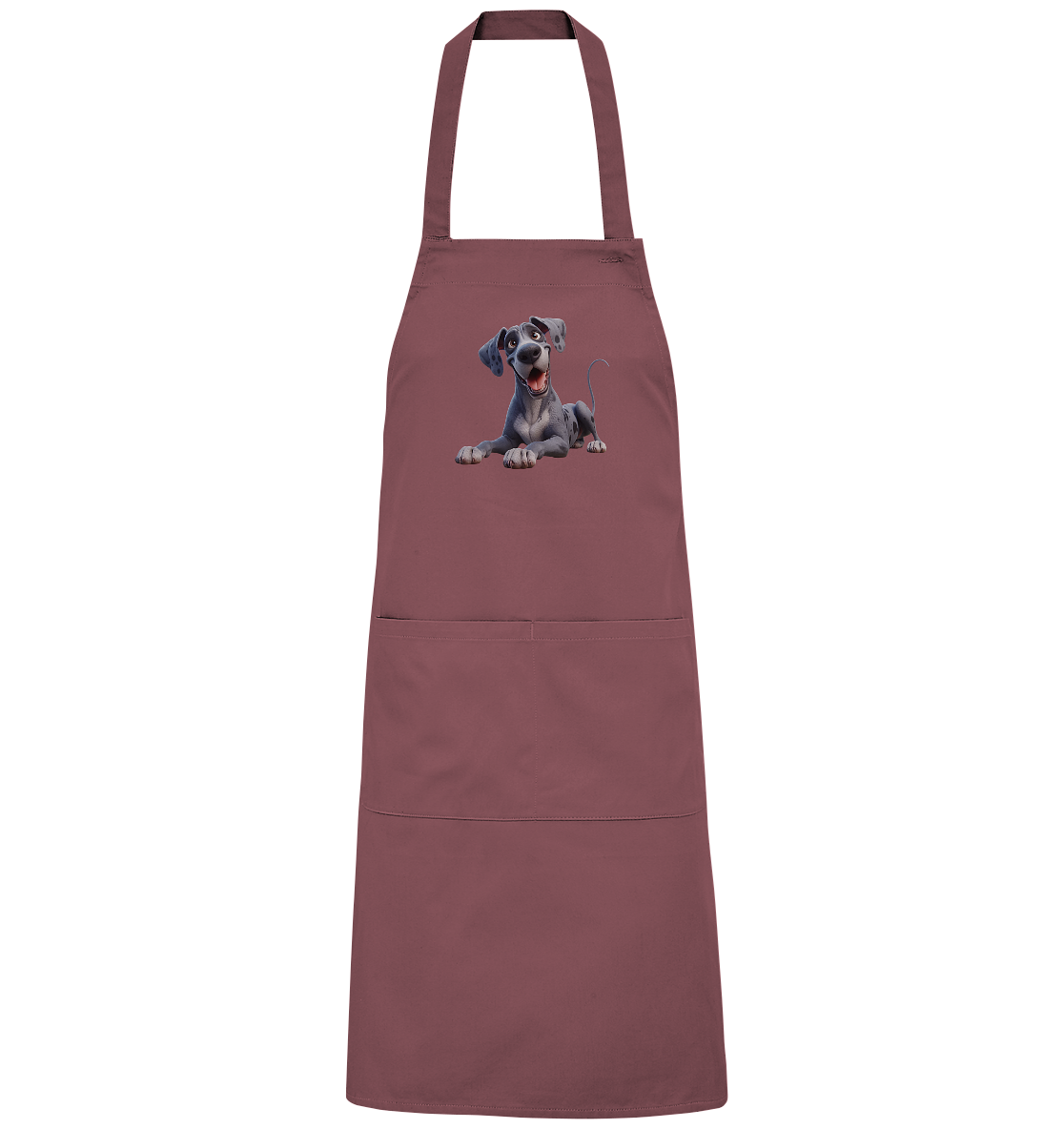 Dänische Dogge - personalisierbar - Organic Grillschürze