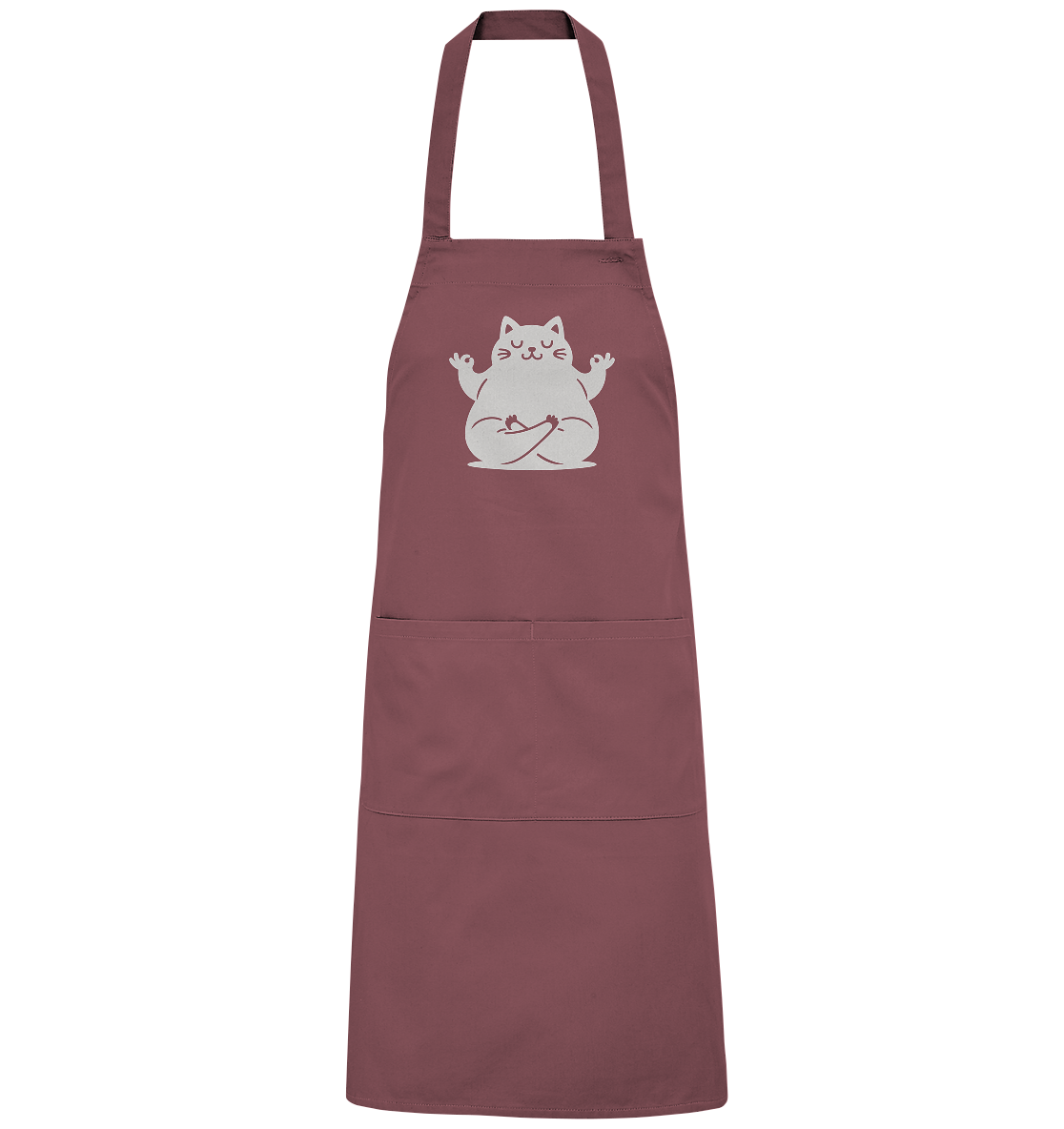 Funny yoga Cat - personalisierbar - Organic Grillschürze