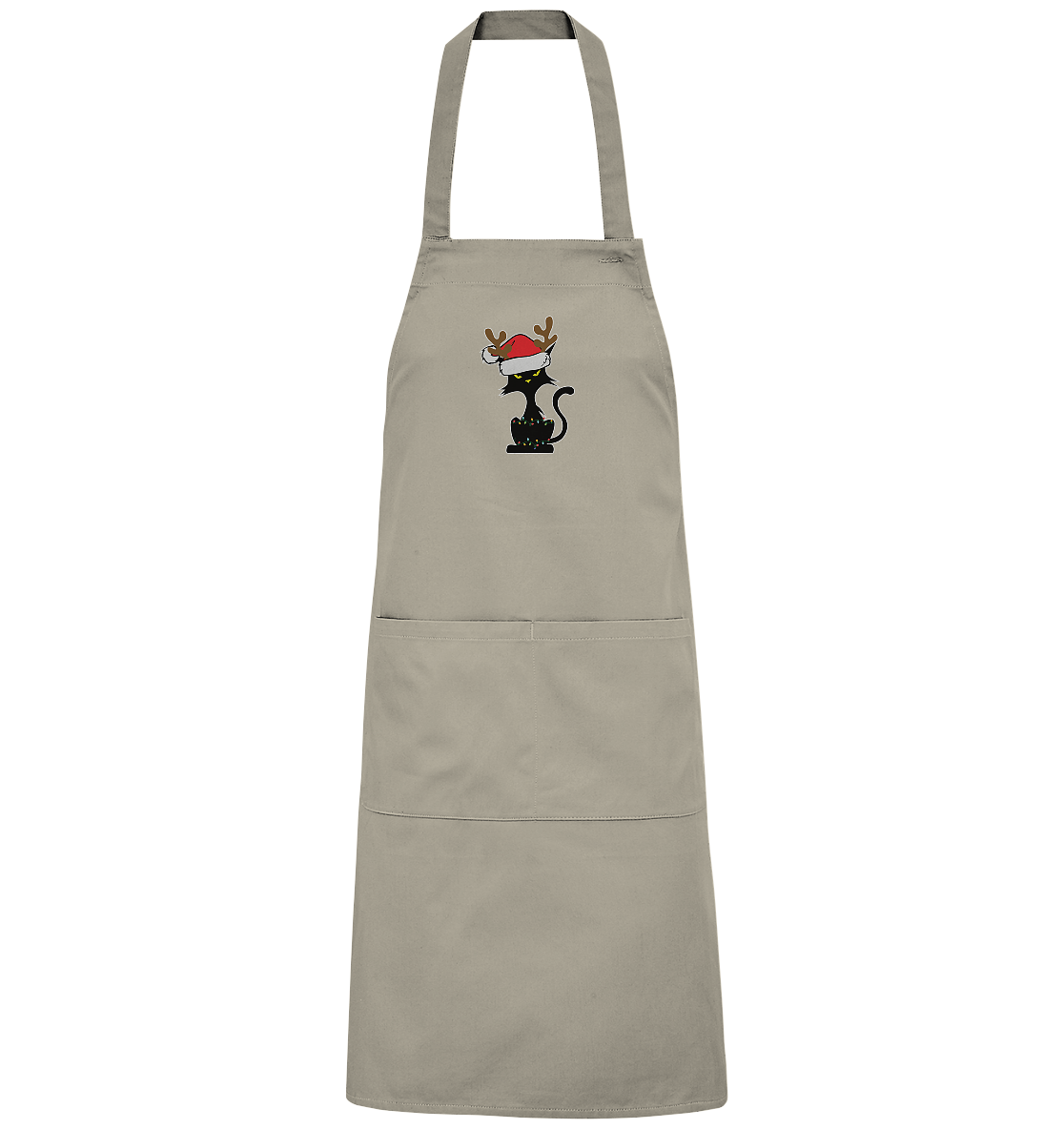 Grumpy Weihnachts Katze Cartoon - Organic Grillschürze