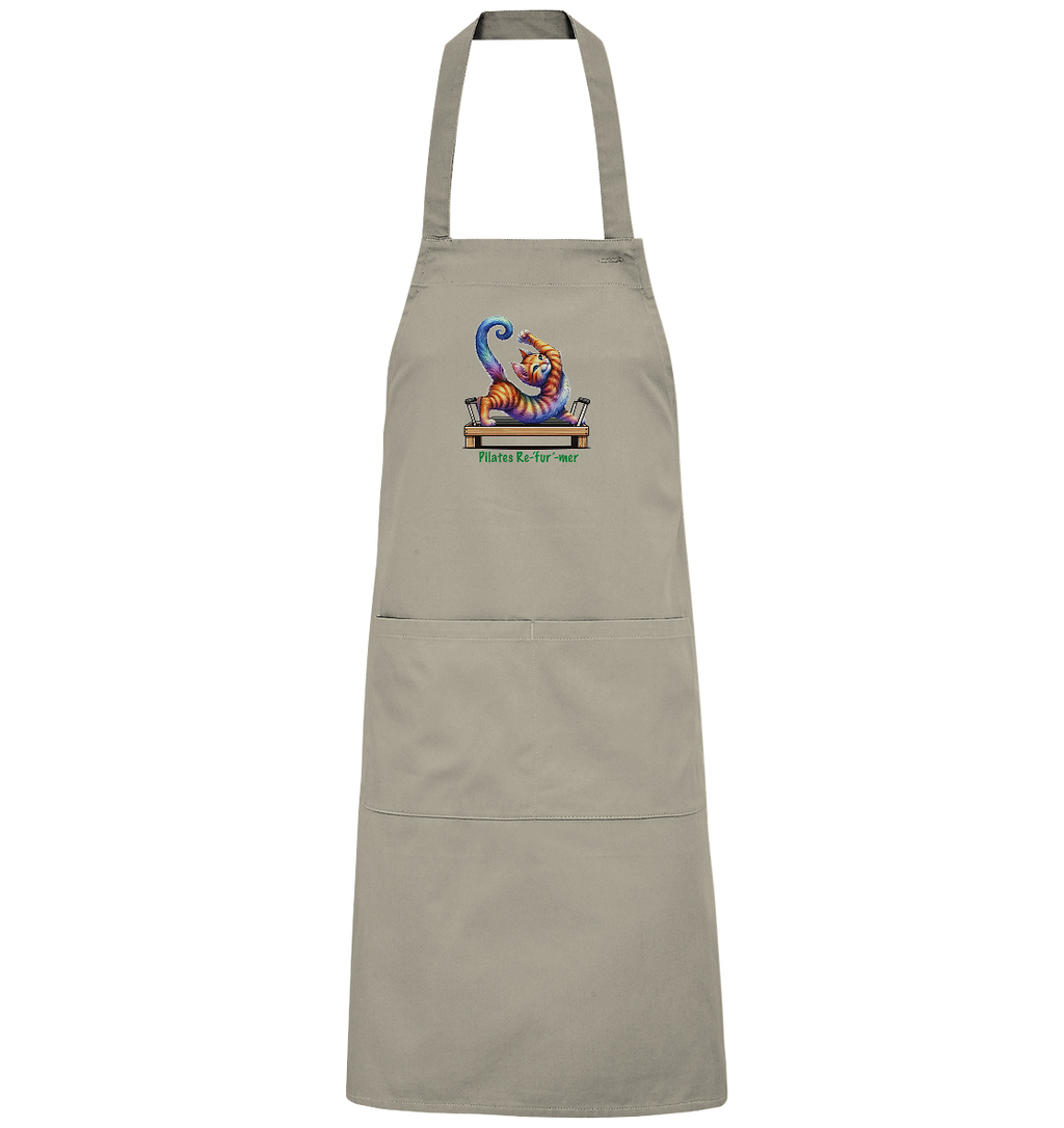 Pilates Reformer Re-fur-mer Katze lustig - Organic Grillschürze