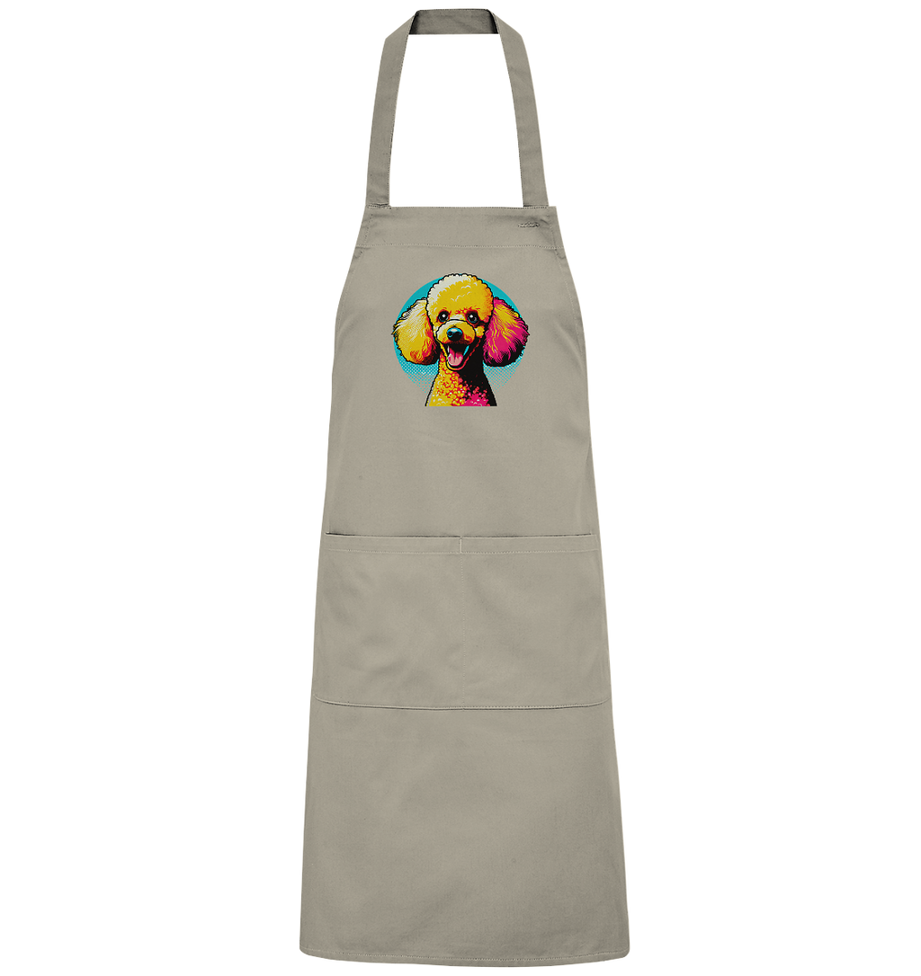 Pudel Pop Art - personalisierbar - Organic Grillschürze