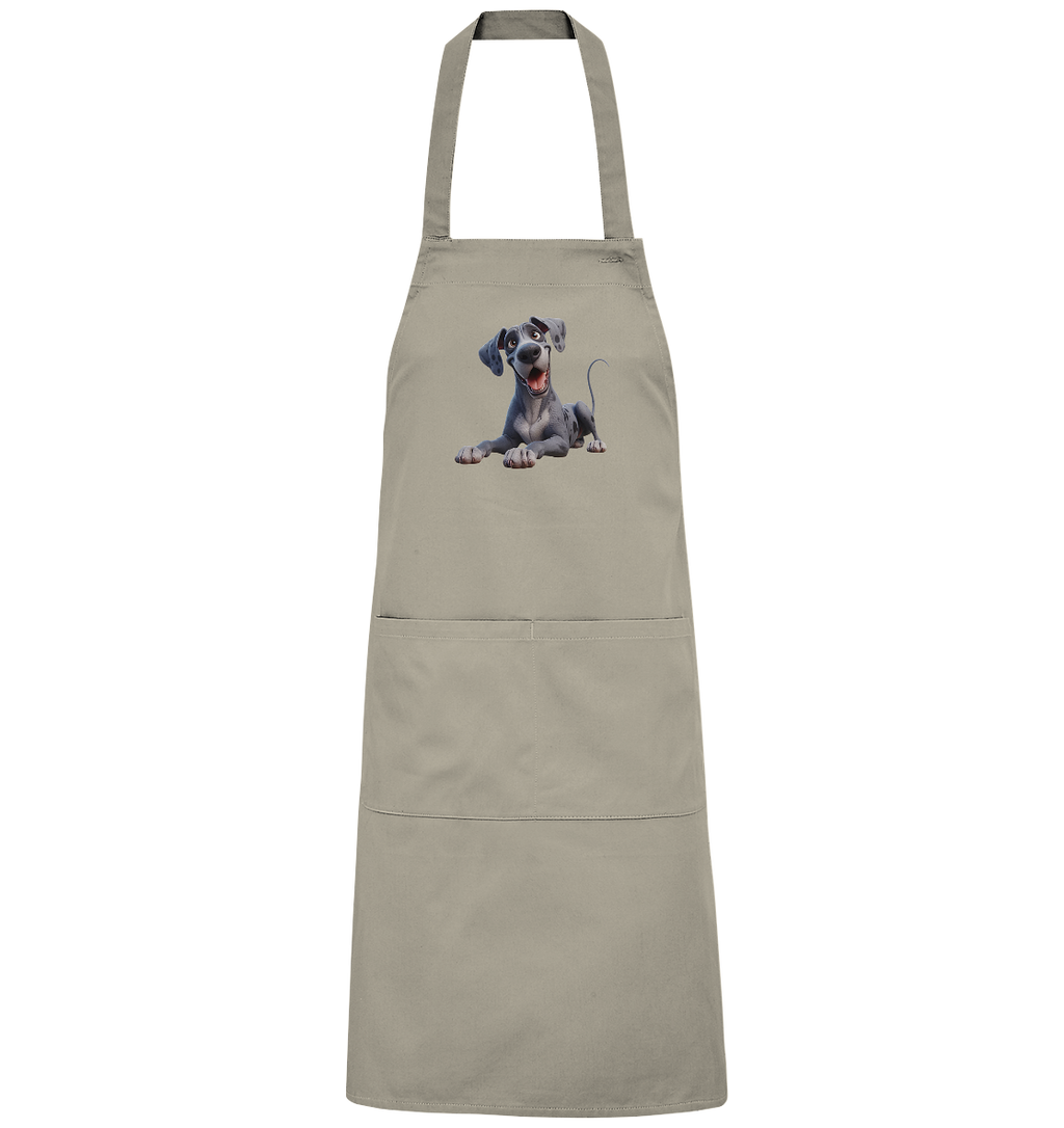 Dänische Dogge - personalisierbar - Organic Grillschürze