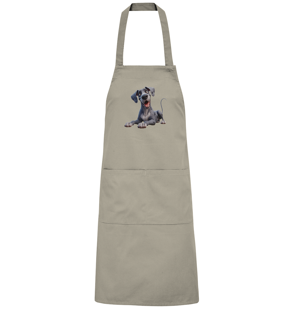 Dänische Dogge - personalisierbar - Organic Grillschürze