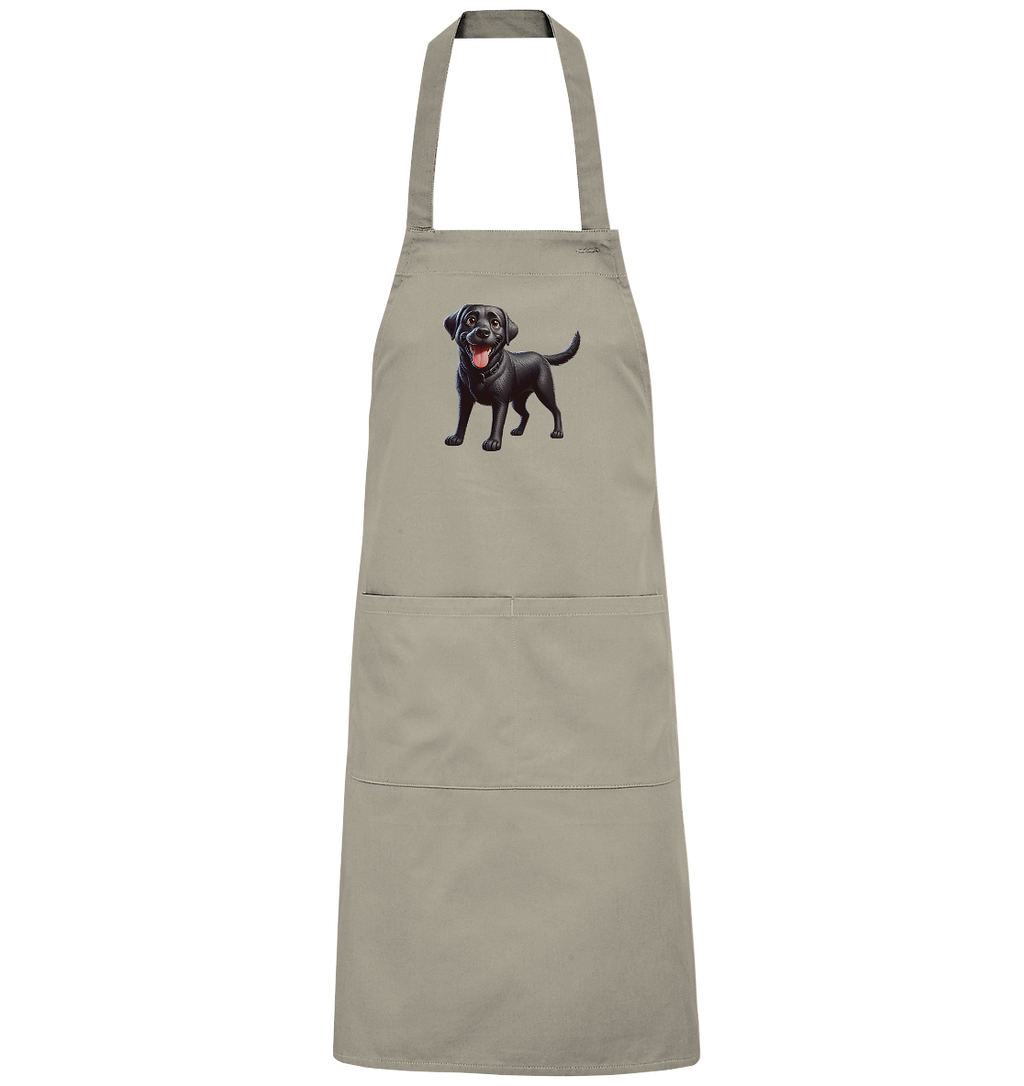 Cartoon Labrador Retreiver - personalisierbar - Organic Grillschürze