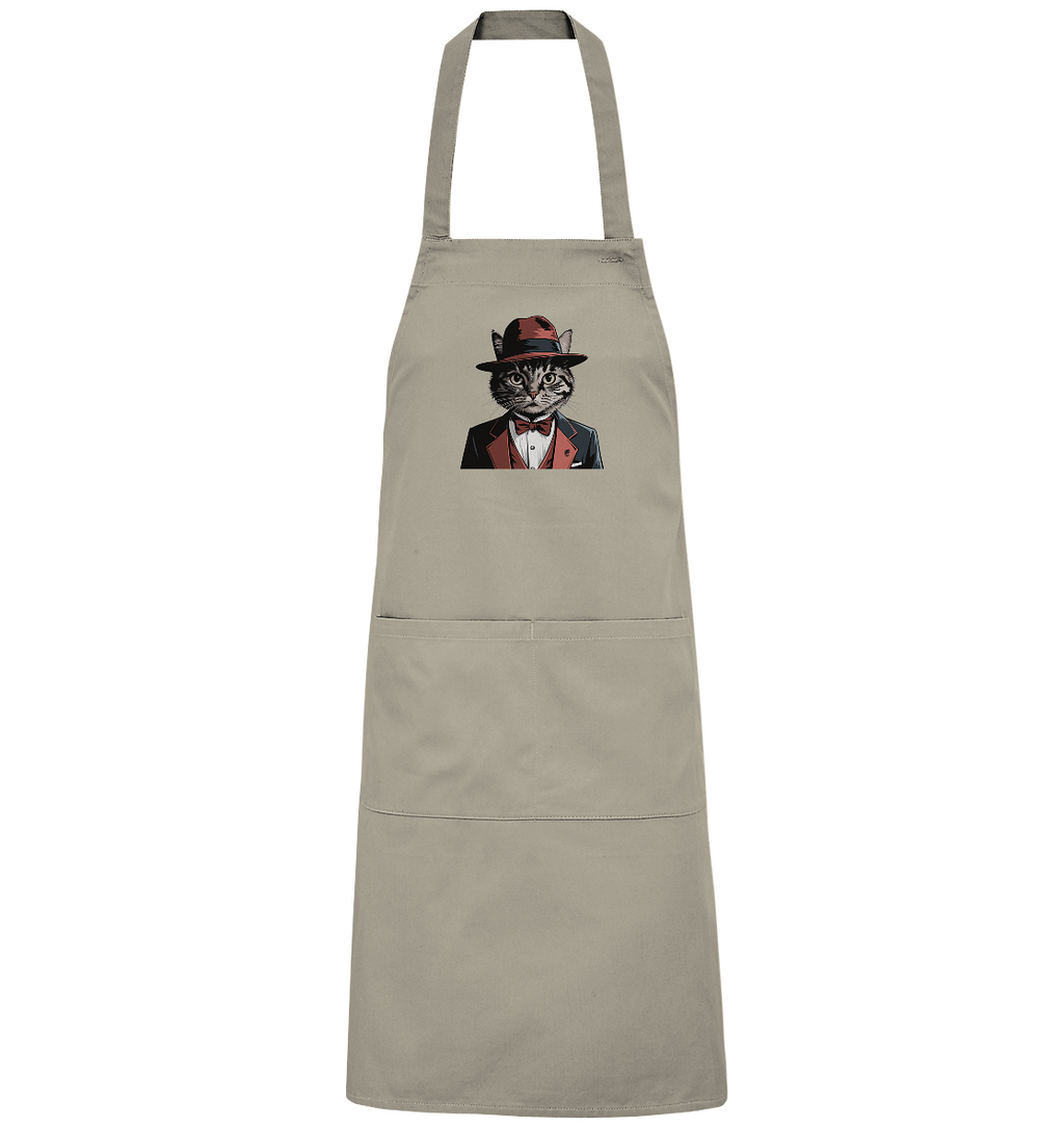 Godfather Catmother Katze Mafia - personalisierbar  - Organic Grillschürze
