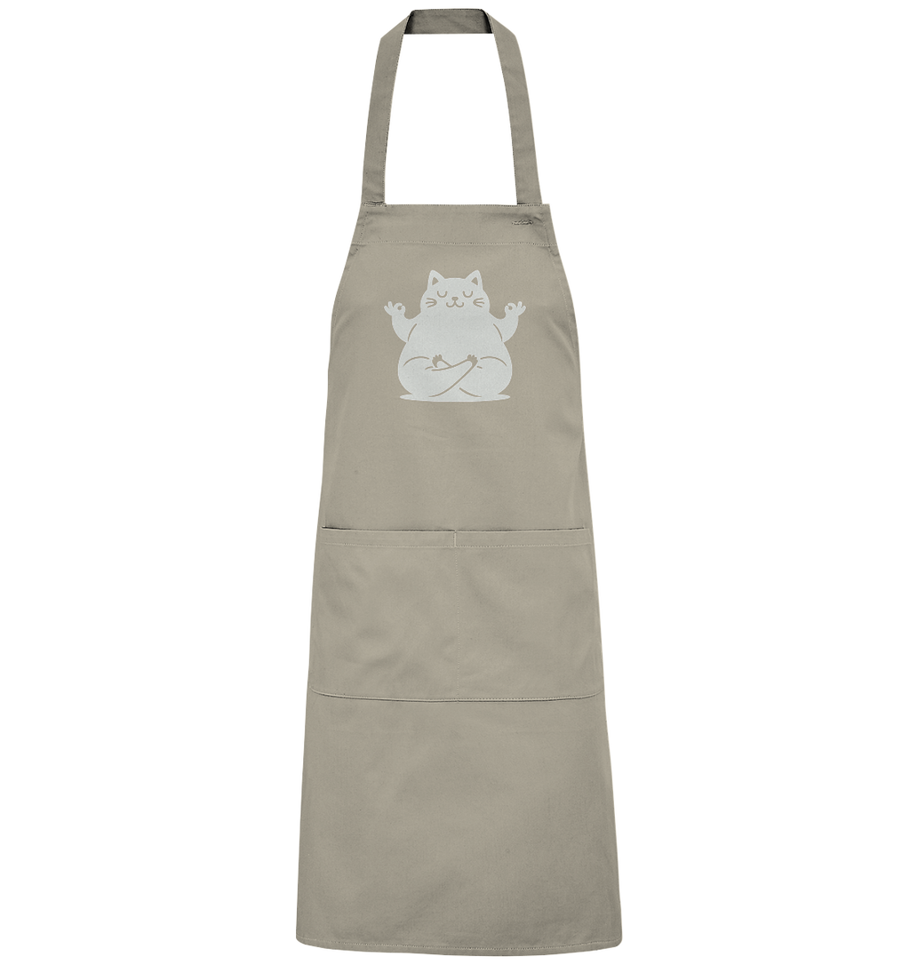 Funny yoga Cat - personalisierbar - Organic Grillschürze