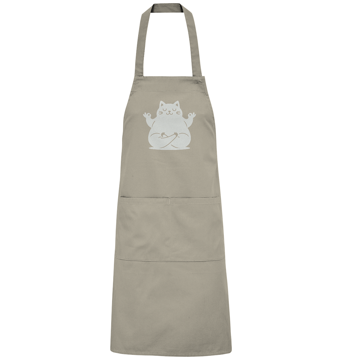 Funny yoga Cat - personalisierbar - Organic Grillschürze