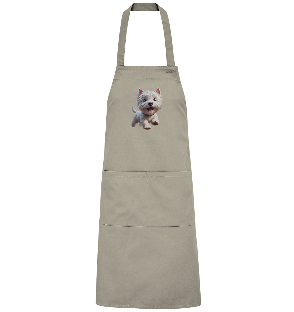 West Highland Terrier Catoon - personalisierbar - Organic Grillschürze