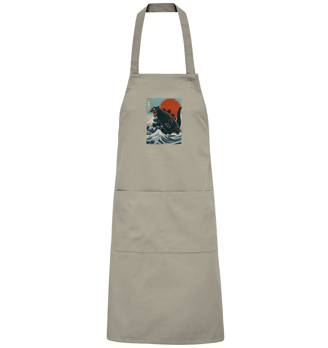 Cat - Zilla , Comic Style - Organic Grillschürze
