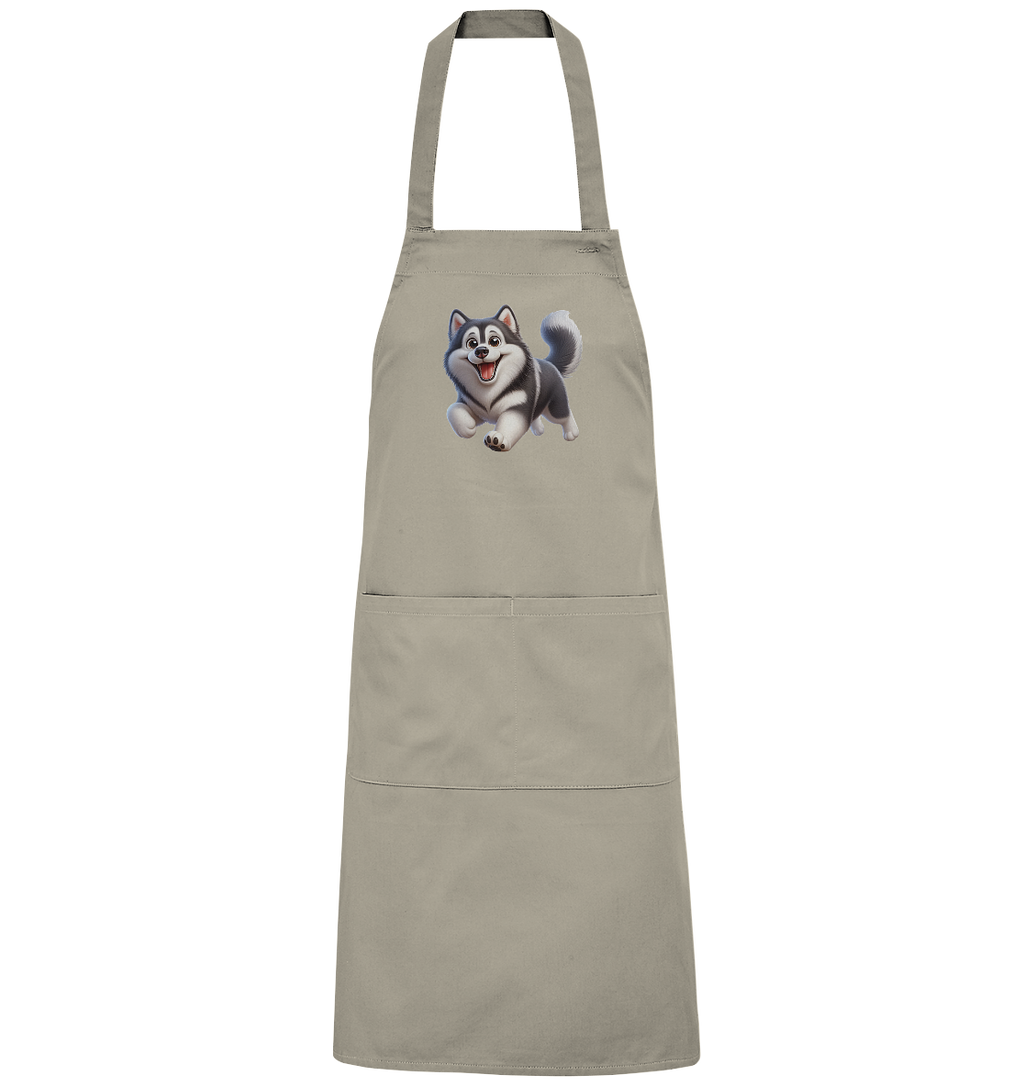 Husky Comic - personalisierbar - Organic Grillschürze