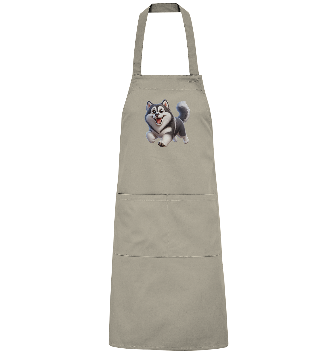 Husky Comic - personalisierbar - Organic Grillschürze