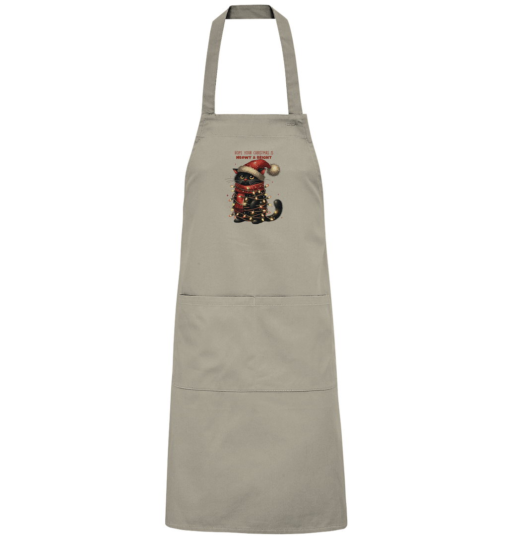 Weihnachts Katze Christmas is Moewy - Organic Grillschürze