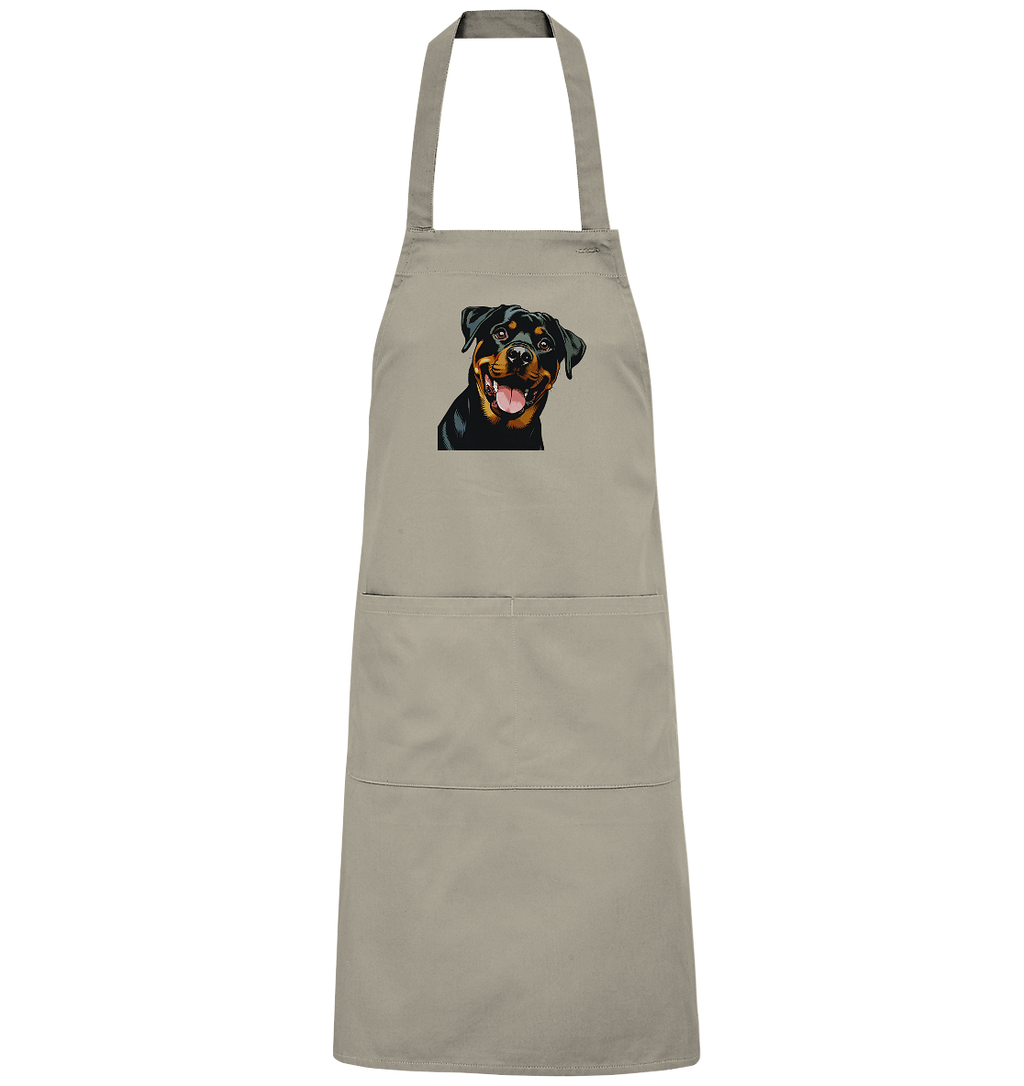 Rottweiler  Comic - personalisierbar - Organic Grillschürze