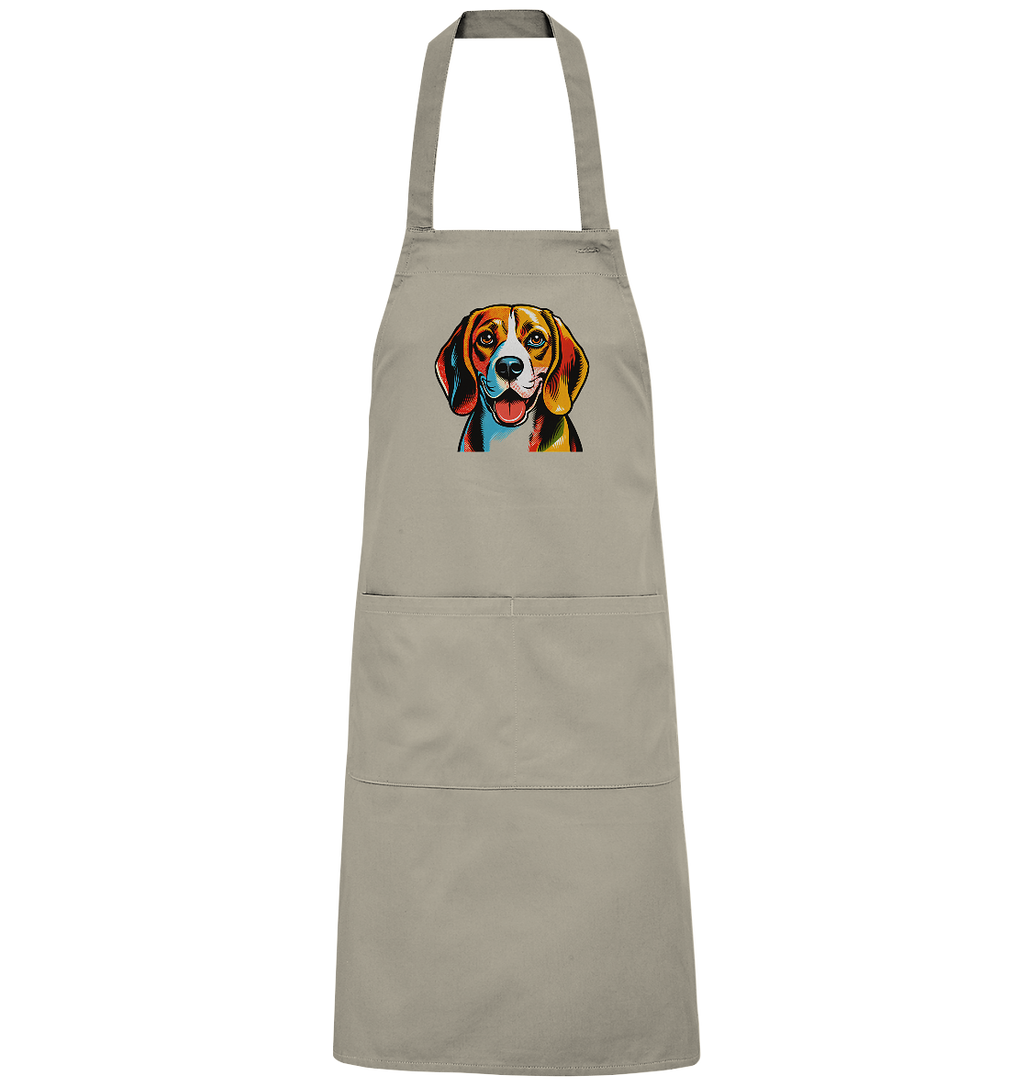 Beagle Pop Art - Personalisierbar - Organic Grillschürze